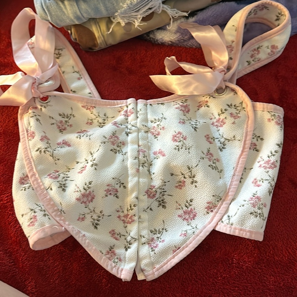 pink corset top